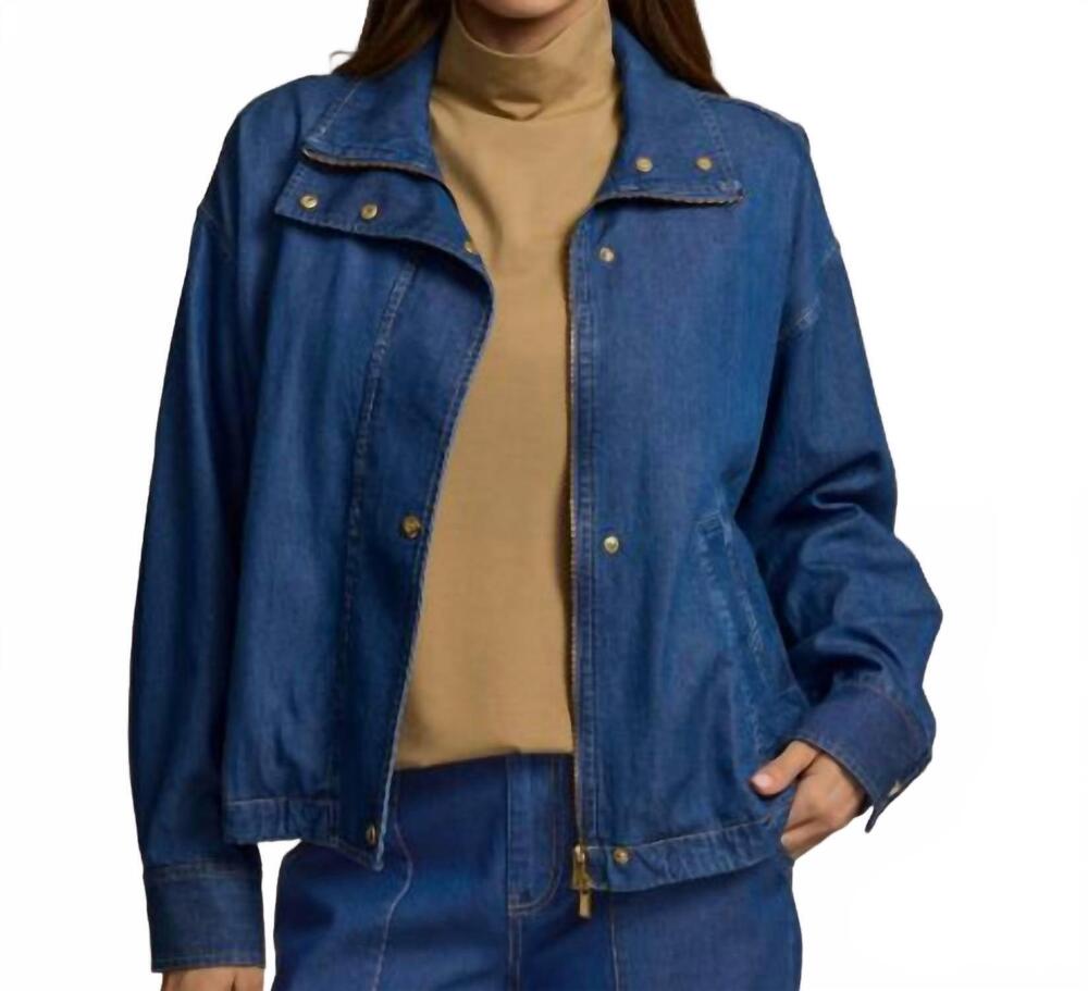 NEW HINSON WU louise long sleeve denim jacket in medium wash